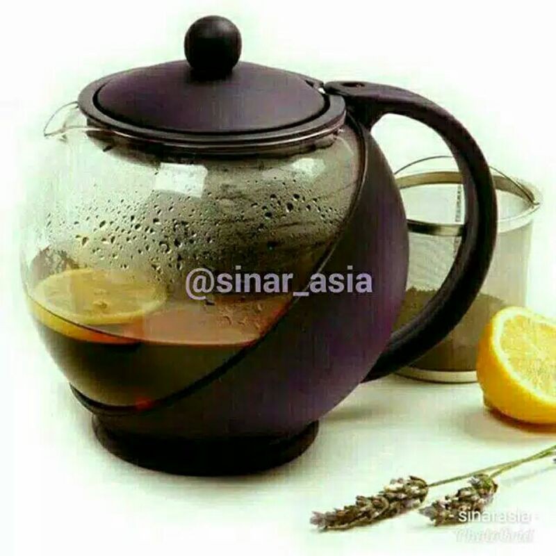 Teko Saring Kaca Beling - Tea Pot Nagako Aurora 750 Ml ,1250ml , 1500 Ml