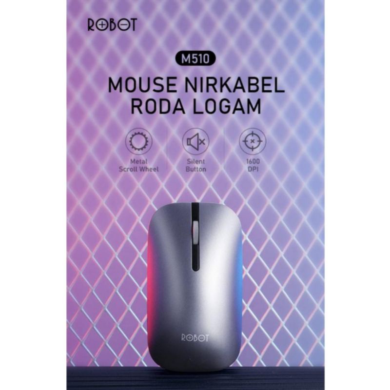 MOUSE ROBOT NIRKABEL M510 silent button