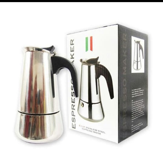 6 CUP ESPRESSO COFFE MACHINE MAKER MESIN KOPI TEKO MOKA POT