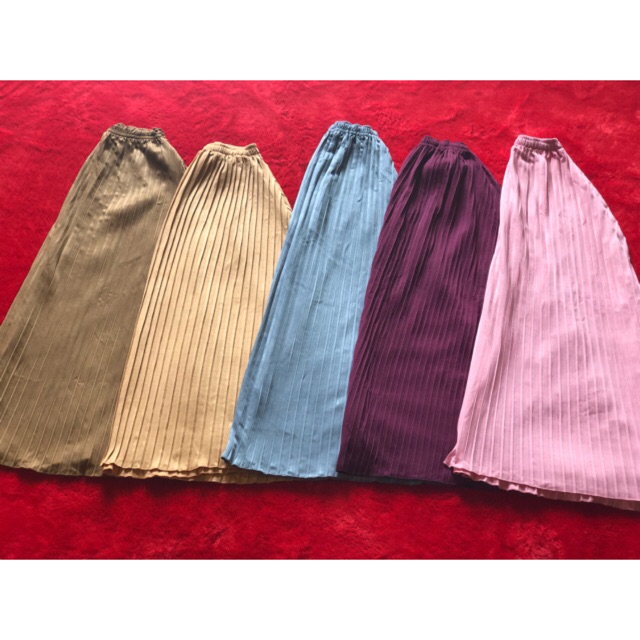 Alny Hijab - Rok Plisket 256 Murah Premium Hyget Mayung Rampel Muslimah