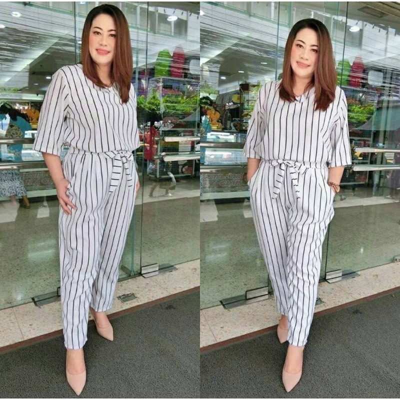 jumpsuit jumbo wanita / jumpsuit bigsize / jumpsuit panjang jumbo / K 01201