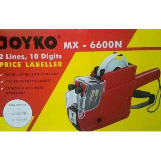 

[[BISA COD]] Paket Joyko MX-6600N (angka,angka) - Alat Label Harga / Price Labeller SPECIAL Kode