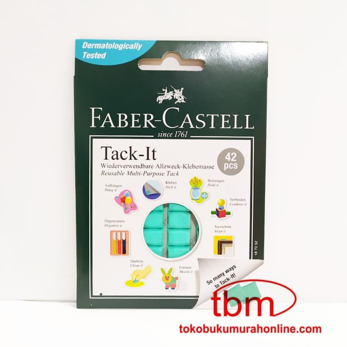 

FABER CASTELL TACK IT 30GR ISI 42PCS GREEN / PEREKAT MULTIFUNGSI 187052