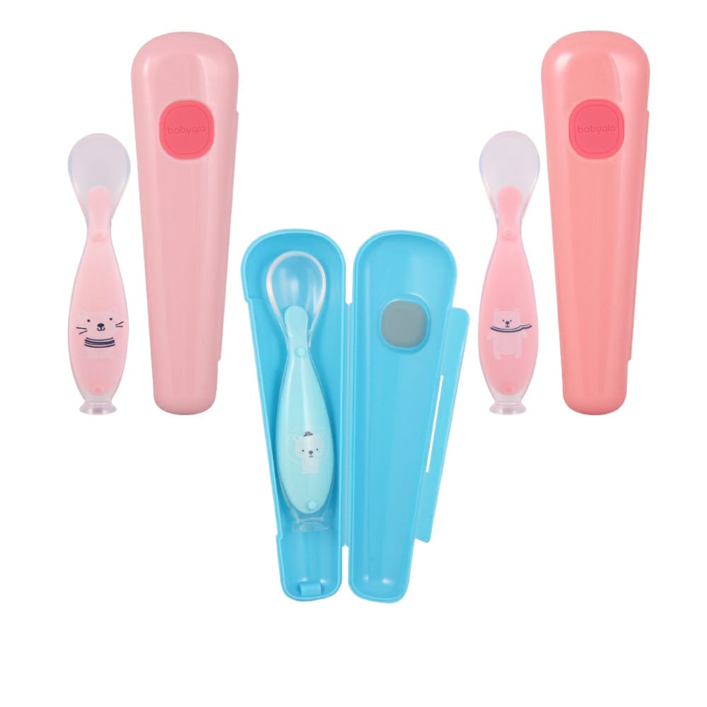 Babyqlo Silicone Baby Spoon BQ-SP8003 -  Sendok Makan