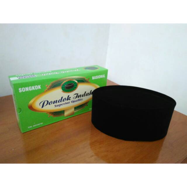 Songkok kopiah peci Non AC bludru hitam polos keperluan sholat pondok indah murah