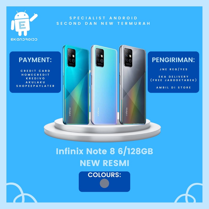 INFINIX NOTE 8 6/128GB NEW RESMI