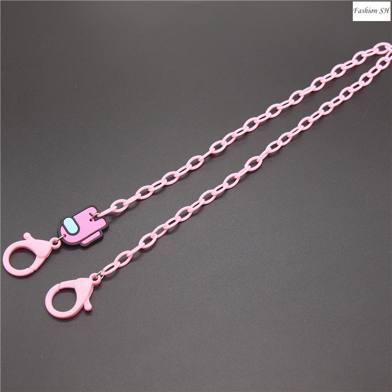 [Amongus ] Acrylic Mask Chain Mask Anti-lost Lanyard necklace M60063