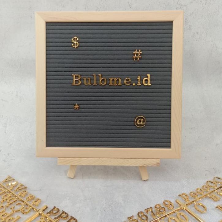 

[PROMO BPK96] [Gold] Tambahan huruf untuk papan nama bayi letter board Readystock