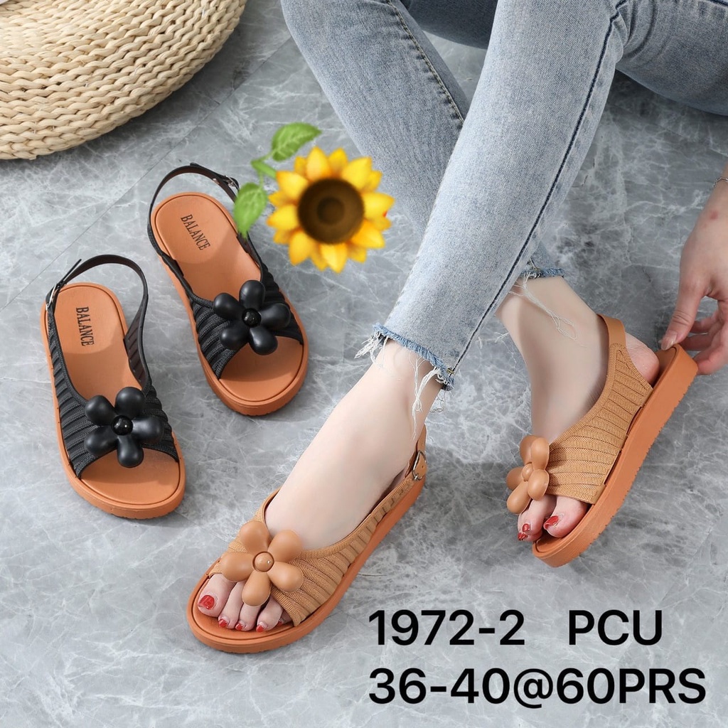 Sandal Karet Jelly Wedges Wanita import Model Terbaru Original Kekinian by AGUNG STYLE Balance 1972-2