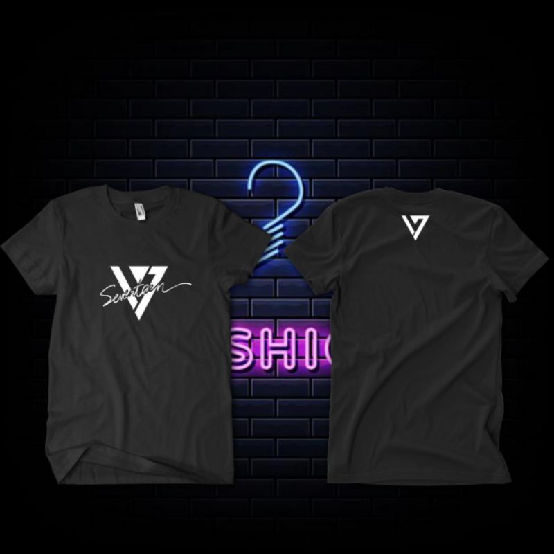KAOS BAJU T-SHIRT DEWASA UNISEX SEVENTEEN KPOP