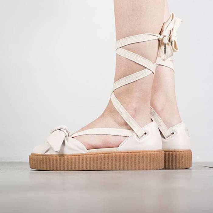 rihanna fenty bow creeper sandals