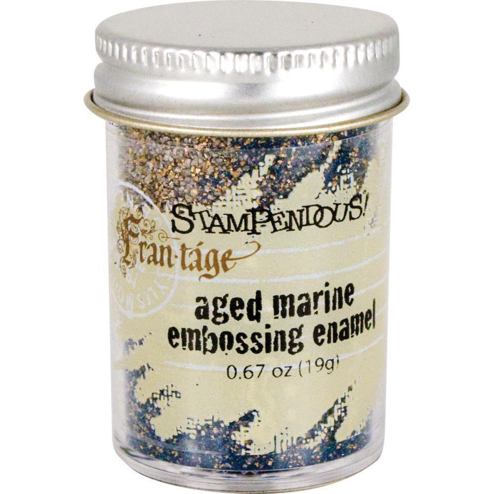 

STAMPENDOUS FRANTAGE EMBOSSING ENAMEL AGED MARINE (FREG 037)