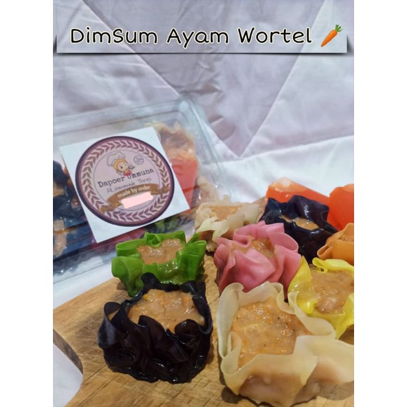 

Dimsum ayam frozen, dimsum kulit warna-warni