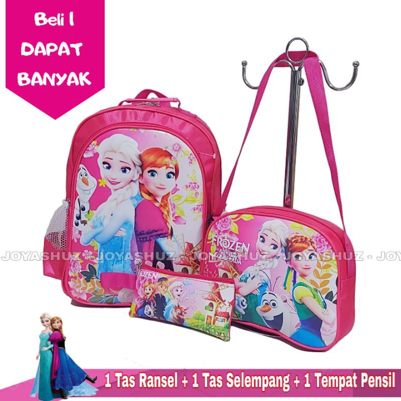 Tas Anak Ransel 3in1 - Ransel Sekolah Anak SD Gratis Tas Dan Tempat Pensil - Tas Karakter Sekolah