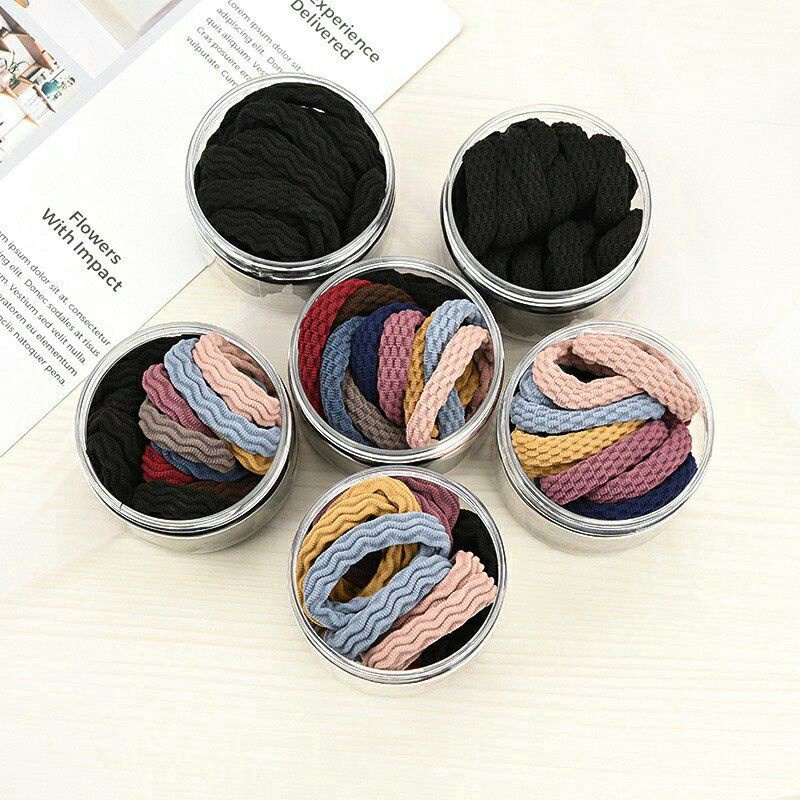 Ikat Rambut Elastis 20Pcs  Free Toples Ikat Karet hair tie rubber