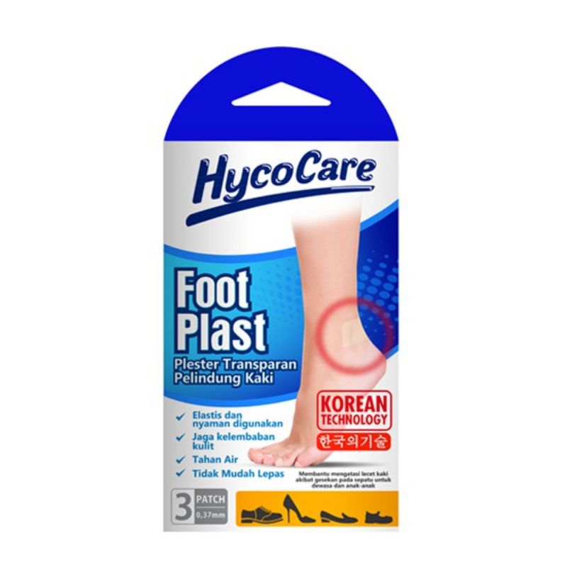 Hycocare Foot Plast 3P / Luka Lecet / Penutup Luka Tahan Air / Penutup Luka Lembut