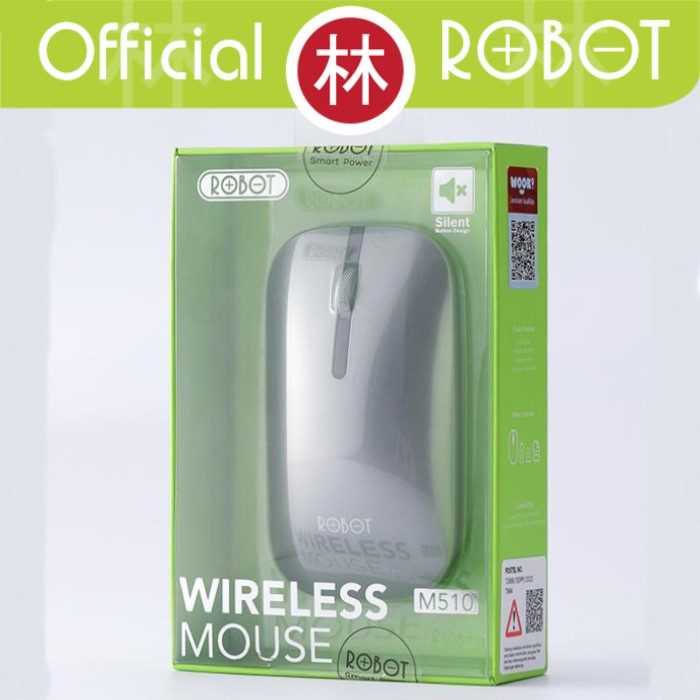 Robot M510 2.4G Wireless Mouse Metal Scroll Wheel Silent