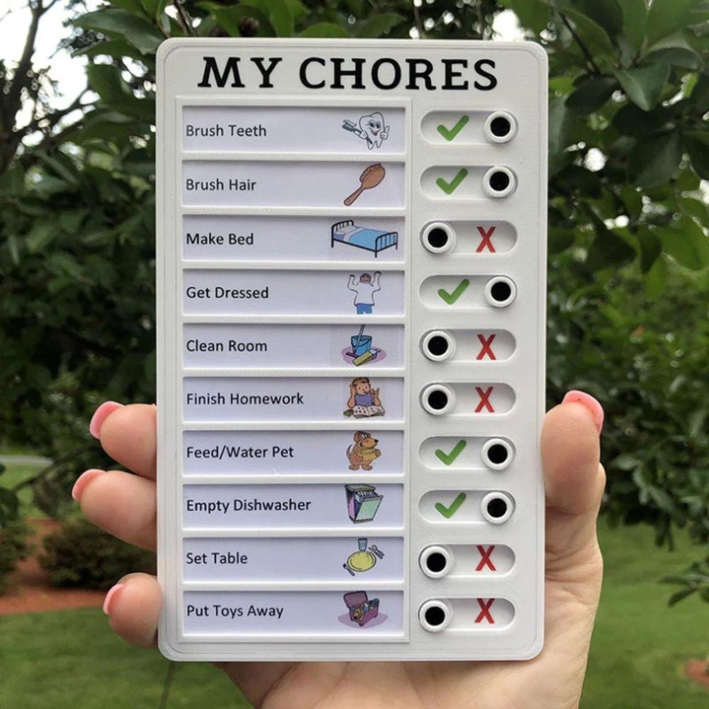 REBUY Rebuy Memo Board Untuk Perlengkapan Rumah Kantor Removable Reusable Elder Care Papan Periksa Plastik