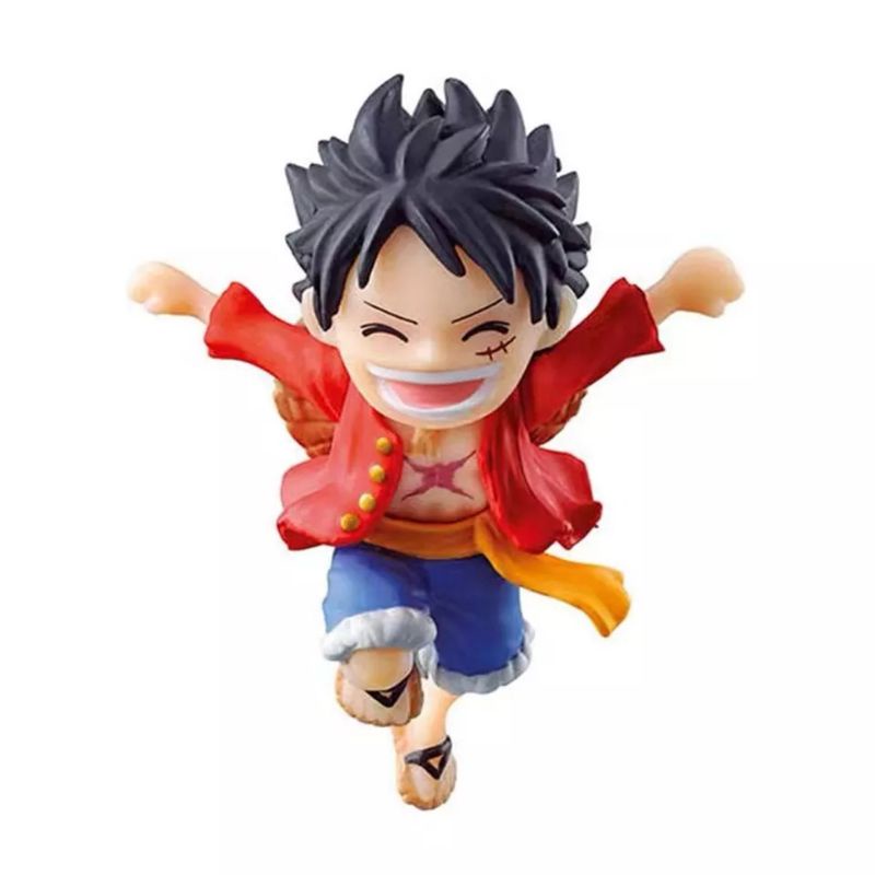 Figure Anime One Piece Luffy Ace Sabo Set 6 Miniatur Hiasan Topper Mianan One piece