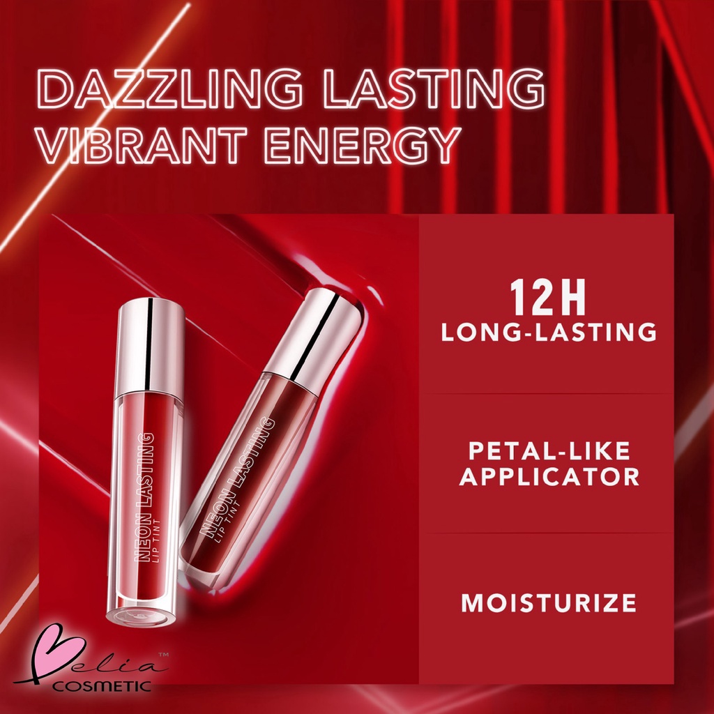 ❤ BELIA ❤ YOU Neon Lasting Lip Tint | Moisturizing liptint | long lasting lip stain | BPOM