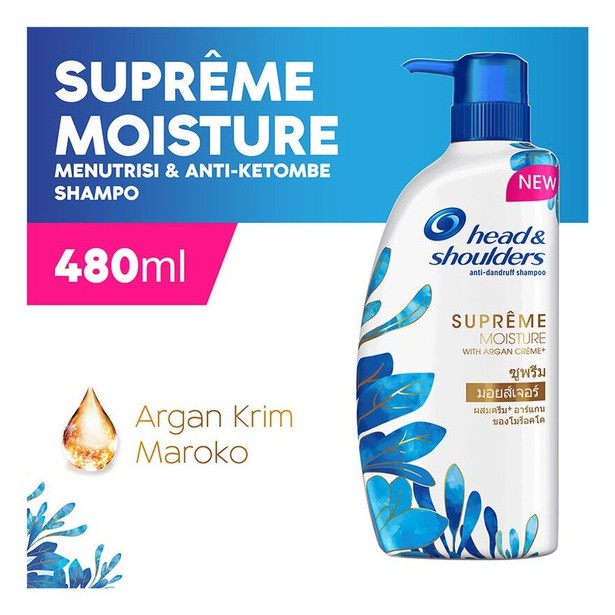 HEAD & SHOULDERS Shampoo Supreme Moisture Anti-Ketombe 480ml
