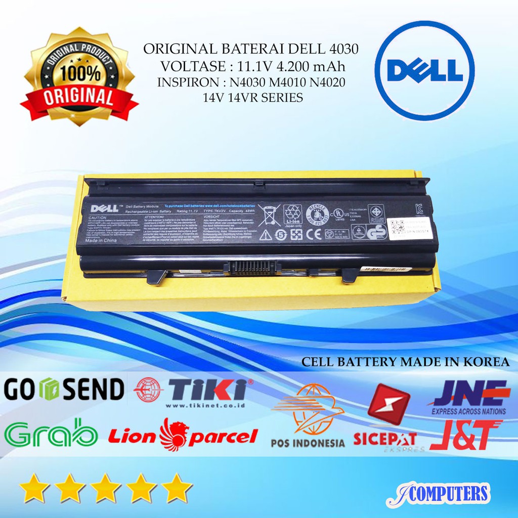 Baterai Laptop Dell Inspiron N4030,N4030D,N4020 Original