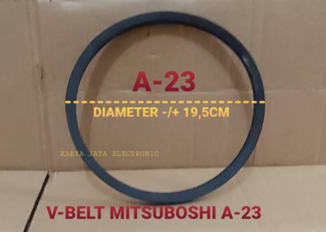 V-BELT VANBELT FANBELT MITSUBOSHI MESIN CUCI GRADE A (A23,A-26,A-27,A-28,A-29,A-32,A-33(A-820E)