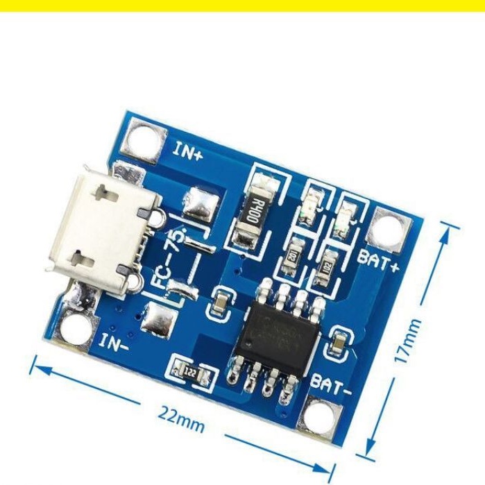 Kit Modul TP4056 Charger Baterai 18650