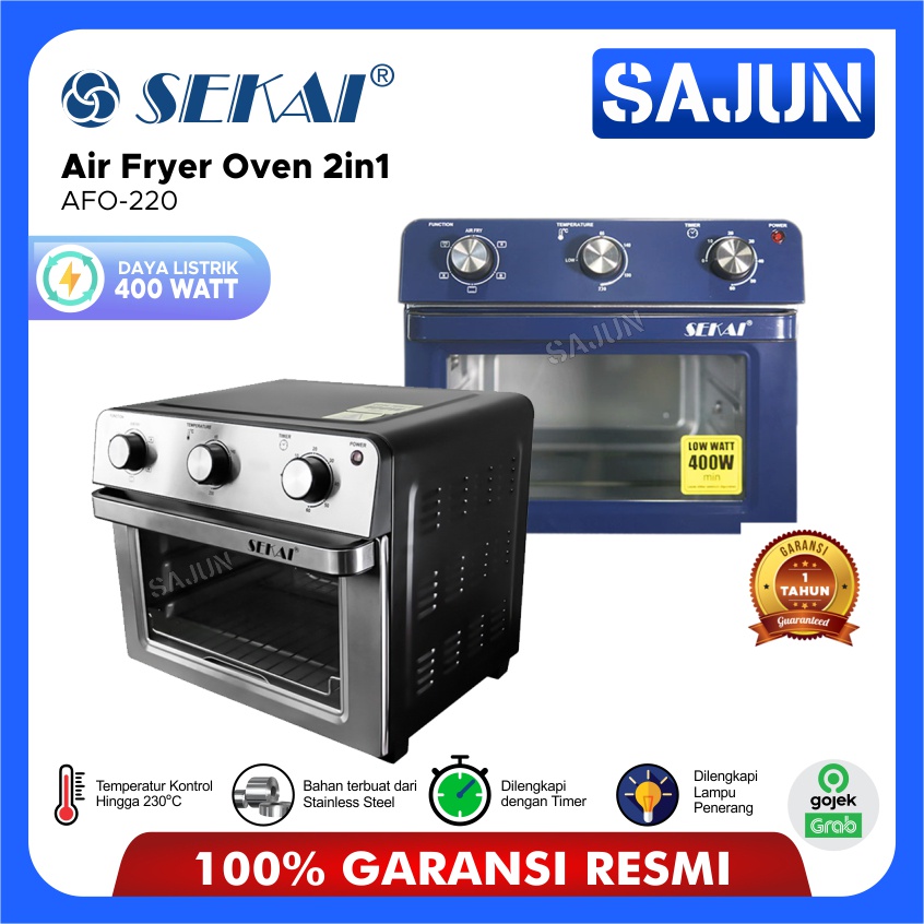 SEKAI Air Fryer Oven 2in1 AFO220 Kapasitas 22 Liter AFO 220