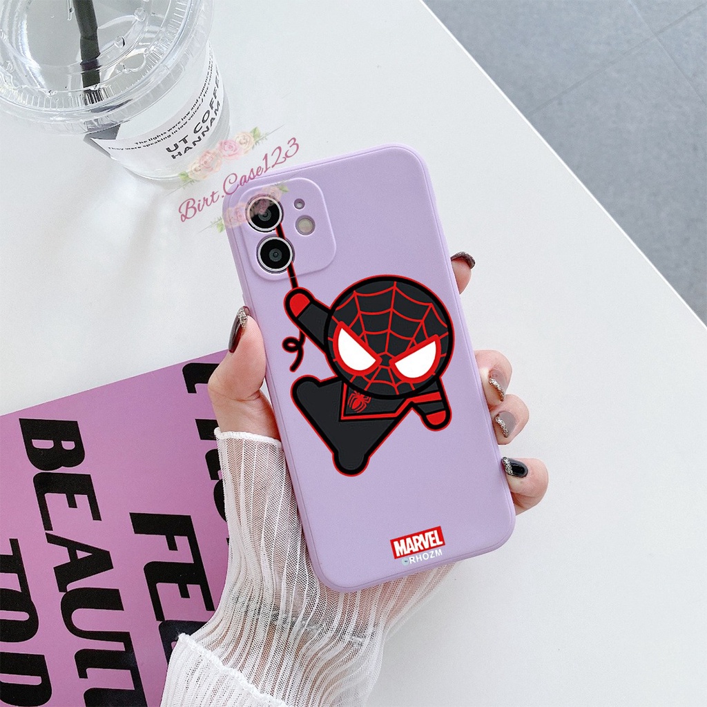 CASE CASING SOFTCASE SILIKON MACARON PELINDUNG KAMERA SPIDERMAN OPPO VIVO SAMSUNG XIAOMI REALME IPHONE ALL TYPE BC6180