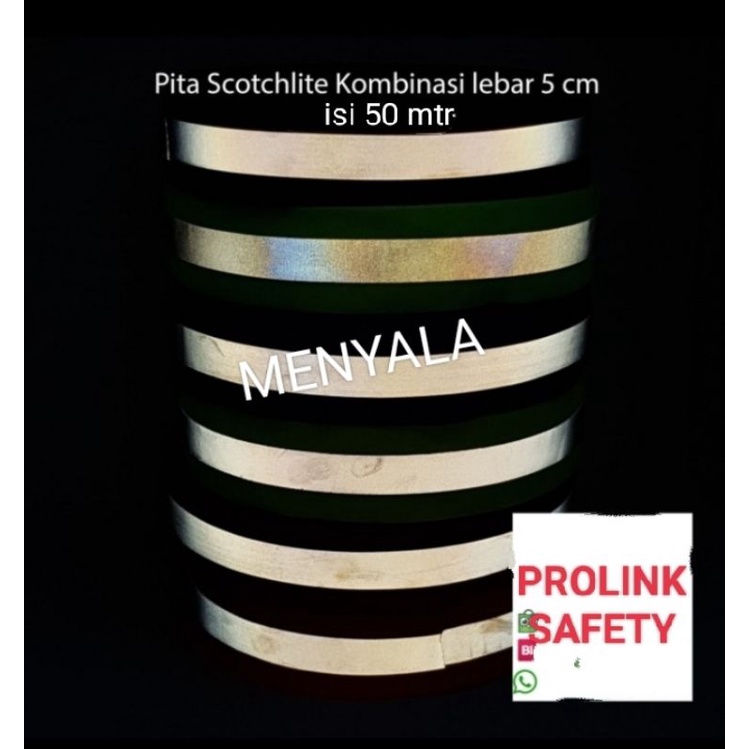 SCOTLIGT POLISTER KAIN LEBAR 5CM JUAL 1 ROLL ISI 50 MTR