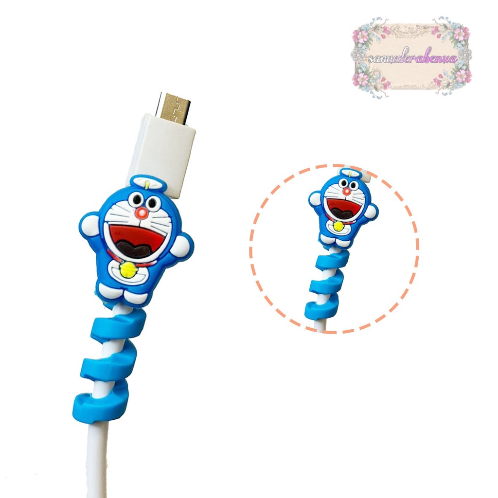 Cable Saver TWIST Cable Protector SPIRAL Pelindung Ujung Kabel karakter android SB3717