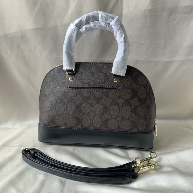 COACH MINI SIERRA SATCHEL IN SIGNATURE CANVAS (COACH F27583)