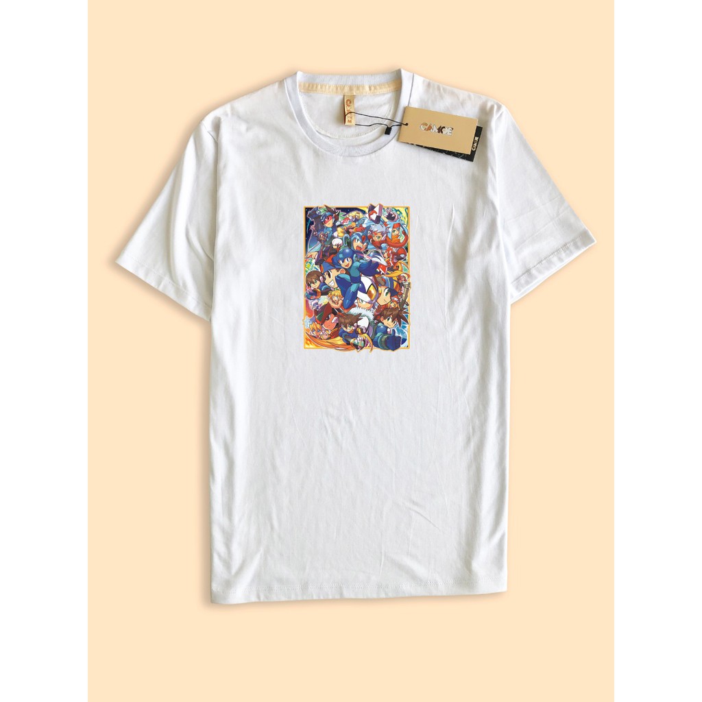 baju kaos tshirt premium megaman rockman games