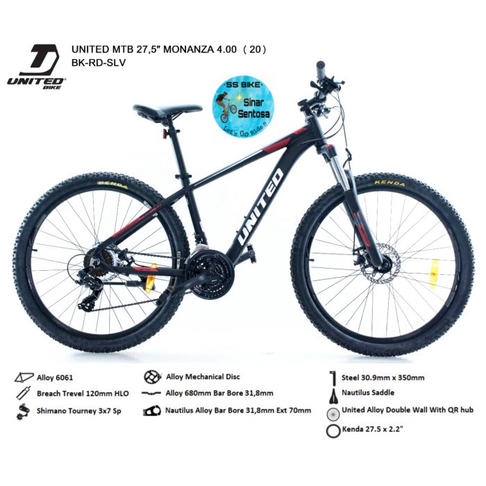 Sepeda Gunung (MTB) United Monanza 4 27.5"