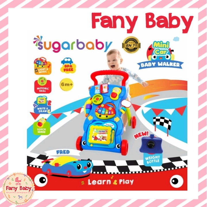 SUGAR BABY MINI CAR PUSH  WALKER