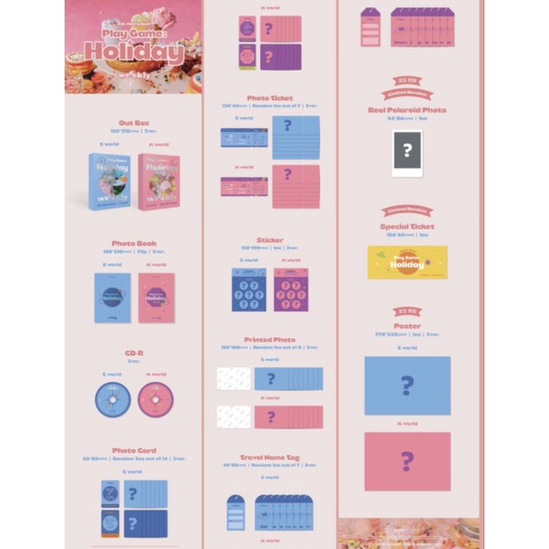 WEEEKLY Mini Album Vol.4 - PLAY GAME : HOLIDAY