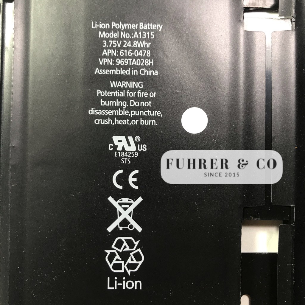 Batre Baterai iPd 1 6600 MAh