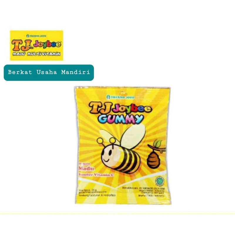 TJ Joybee Gummy dengan Madu Vitamin C kemasan sachet