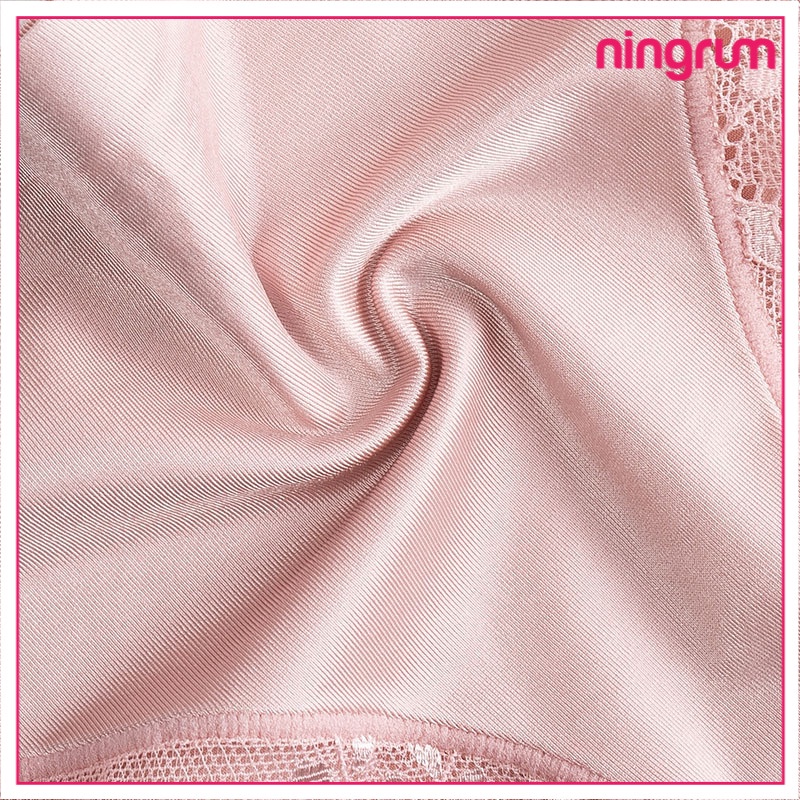 Ningrum Pakaian Dalam Wanita Celana Dalam Renda Brief Seamless Ice Silk Lace Katok Brukat Import - 3017