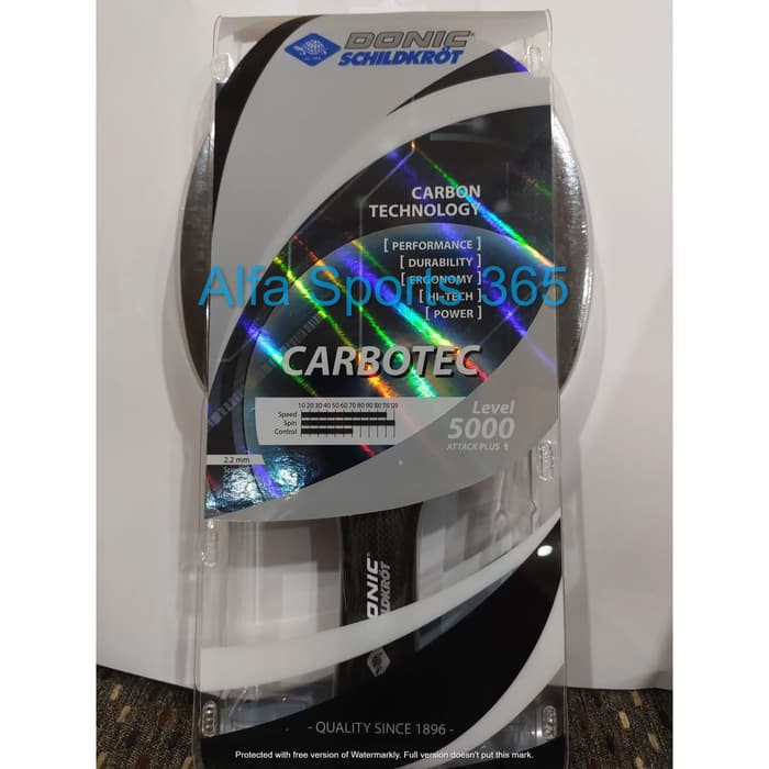 Kwalitas terjamin Bat Tenis Meja Donic Carbotec 5000 - Bet ping pong original Schildkrot Murah
