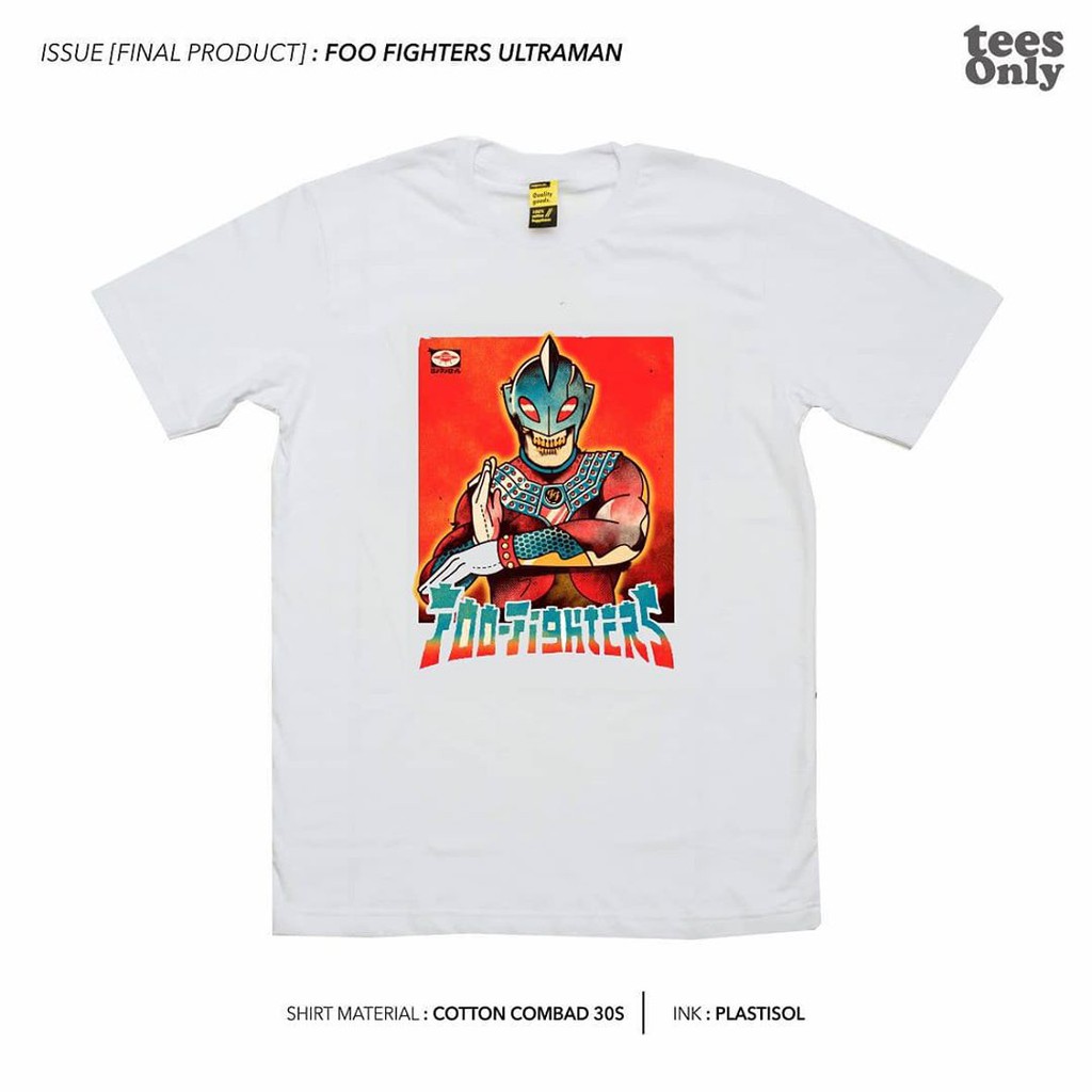 ENIGMA Foo Fighters x Ultraman Kaos Superhero / Kaos Premium