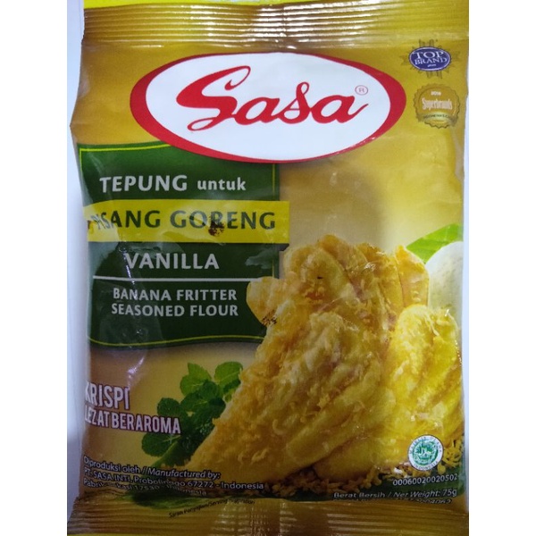 

SASA TEPUNG PISANG GORENG VANILA KECIL 75gr