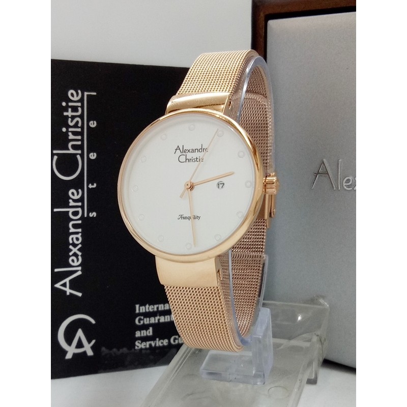 Jam Tangan Wanita Alexandre Christie AC 2509 LH FRG Original