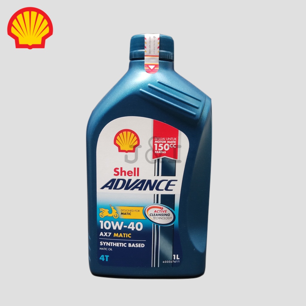 Oli Shell Advance AX7 MATIC 10W-30 API SN JASO MB 1 Liter