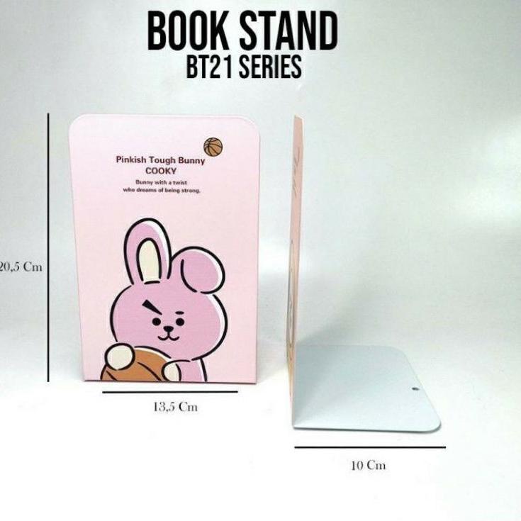 

QK6 Book Stand / Penyangga Buku Sandaran Buku BT21 Bahan Besi dapat 2 pcs Bts✰ (Harga Murah)Best product ➻
