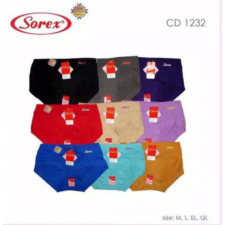 Celana dalam  Wanita Sorex 1232,ori karet Lebar