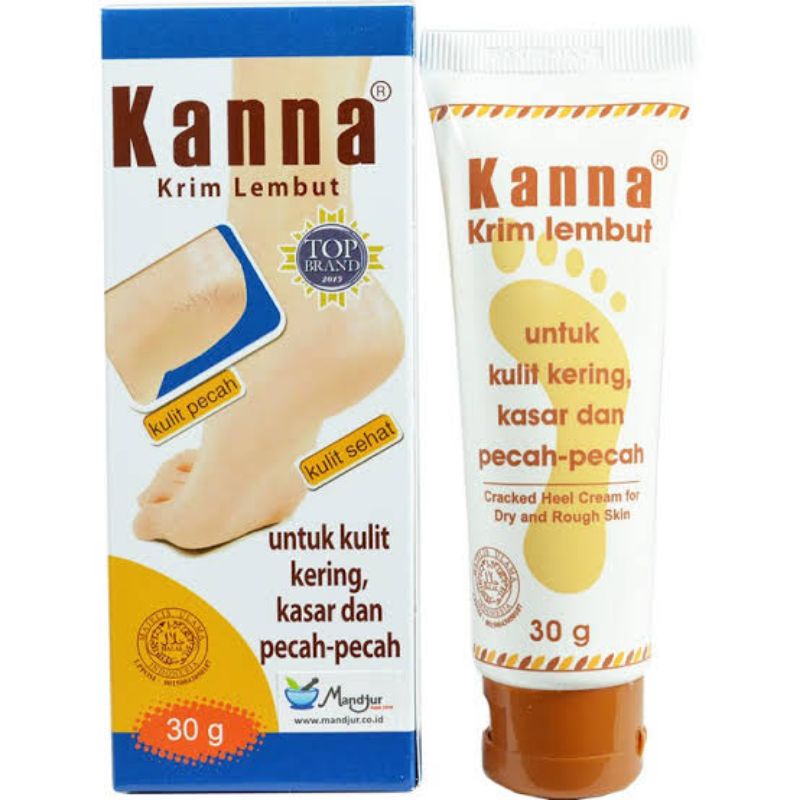 ORIGINAL KANNA SOFT CREAM 30 GRAM / FOOT LOTION KRIM KAKI KULIT 30 GR