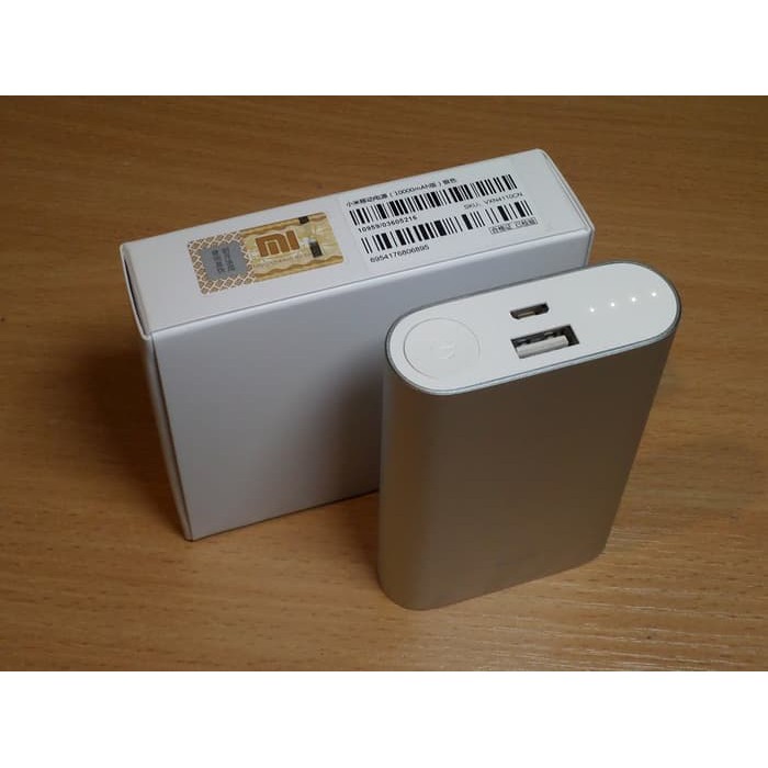 Murah  Powerbank XIAOMI 10000mah ORIGINAL Mi Powerbank ORI PB (Silver)