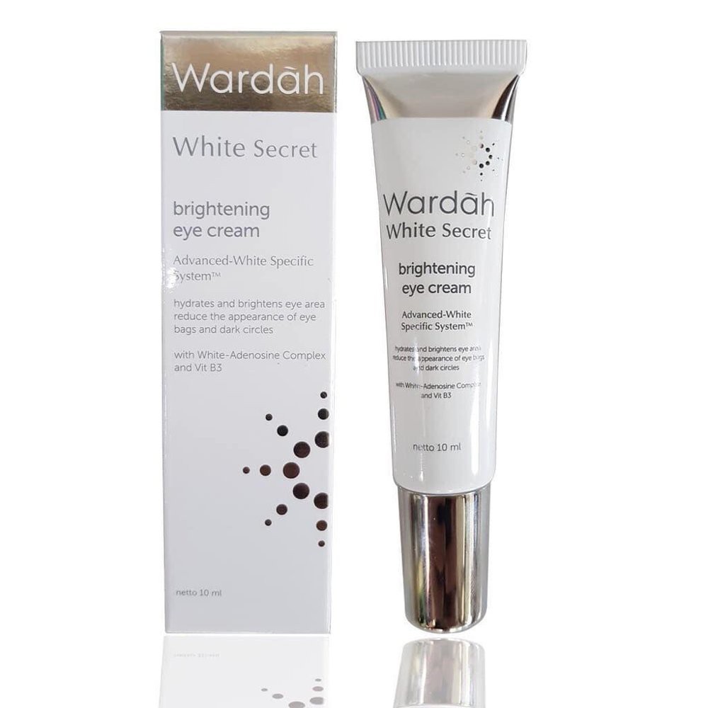 Wardah White Secret Brightening Eye Cream 10Ml / Wardah Eye Cream / Krim Mata / Mata Panda